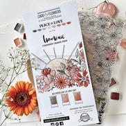 CLEAR STAMP SET - SMILE -LOV116- CHOU & FLOWERS