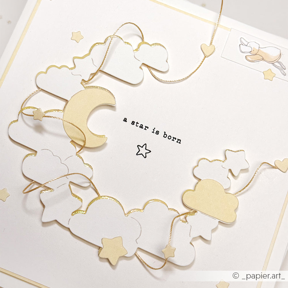 D-AR-Ba0690 Set Fustelle 'Night Sky Wreath' - A.RENKE