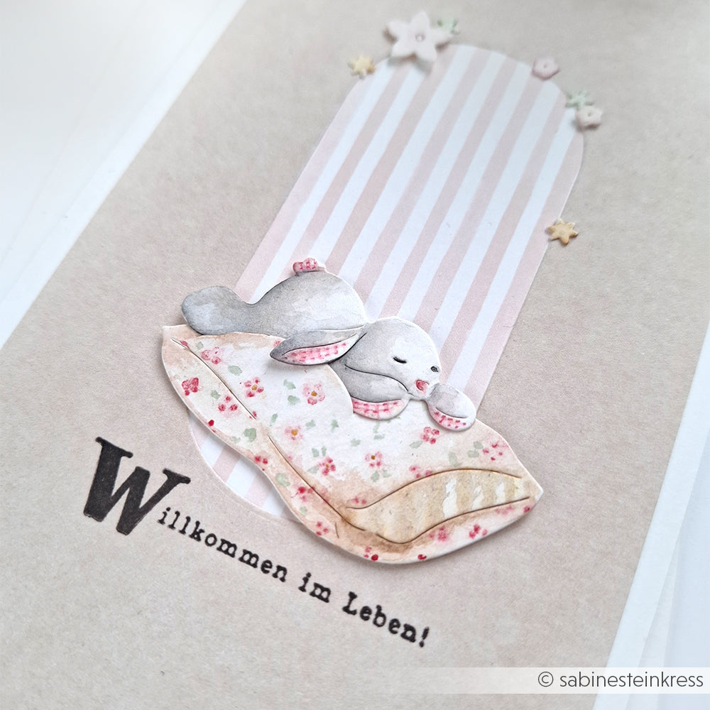 D-AR-Ti0167 Tired Bunny Die Set - A.RENKE