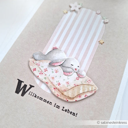 D-AR-Ti0167 Tired Bunny Die Set - A.RENKE