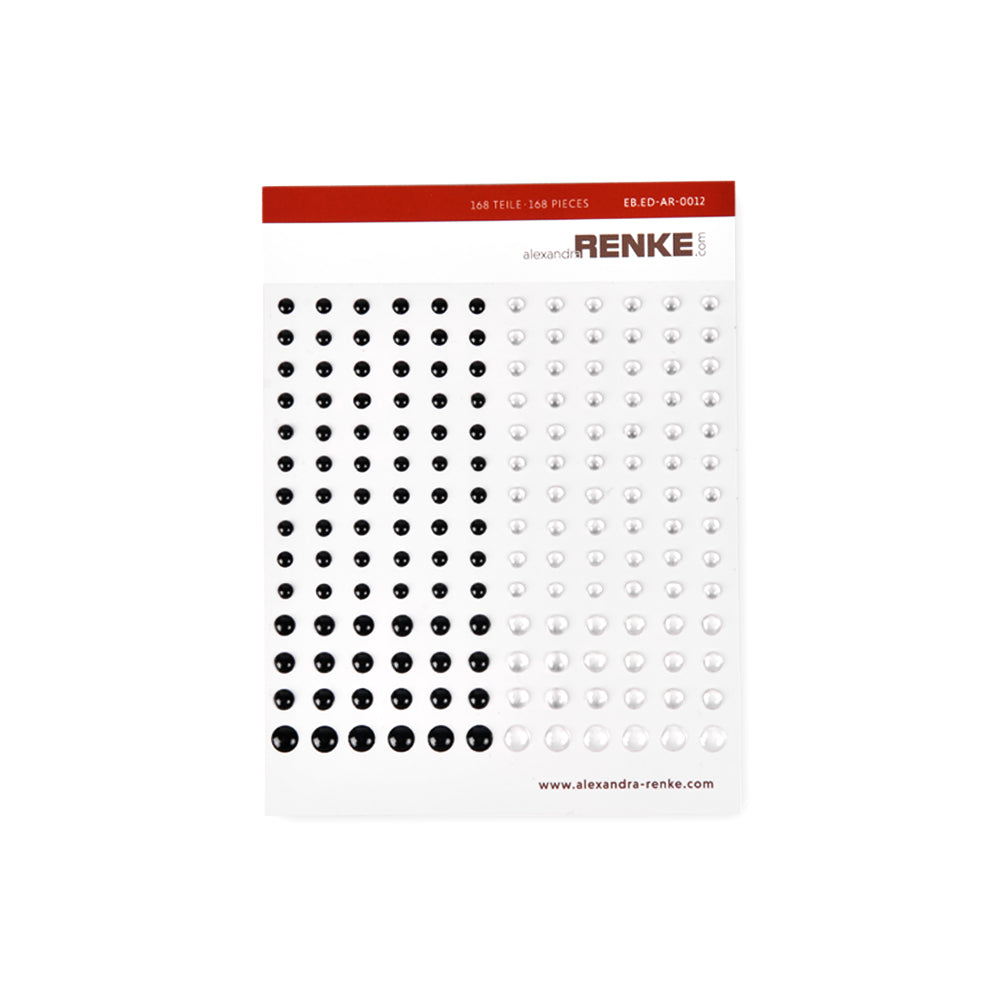 Enamel Dots EB.ED-AR-0012 'Black &amp; Transparent'- A.RENKE