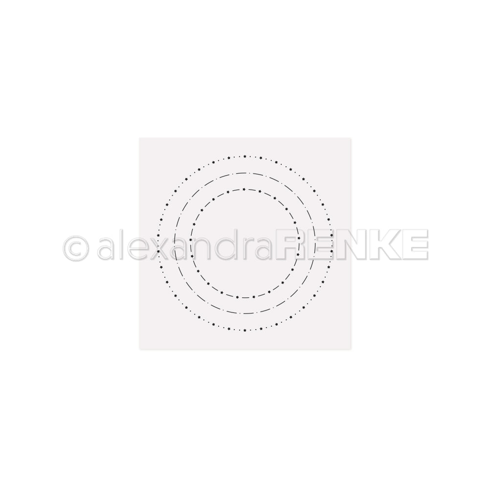EF-AR-Ba0006 Embossing Folder 'Pattern Circles Star Joy' - A.RENKE