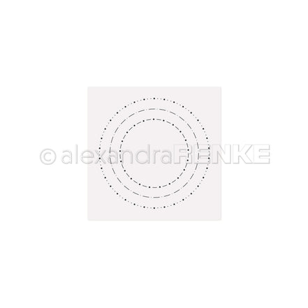 EF-AR-Ba0006 Embossing Folder 'Pattern Circles Star Joy' - A.RENKE