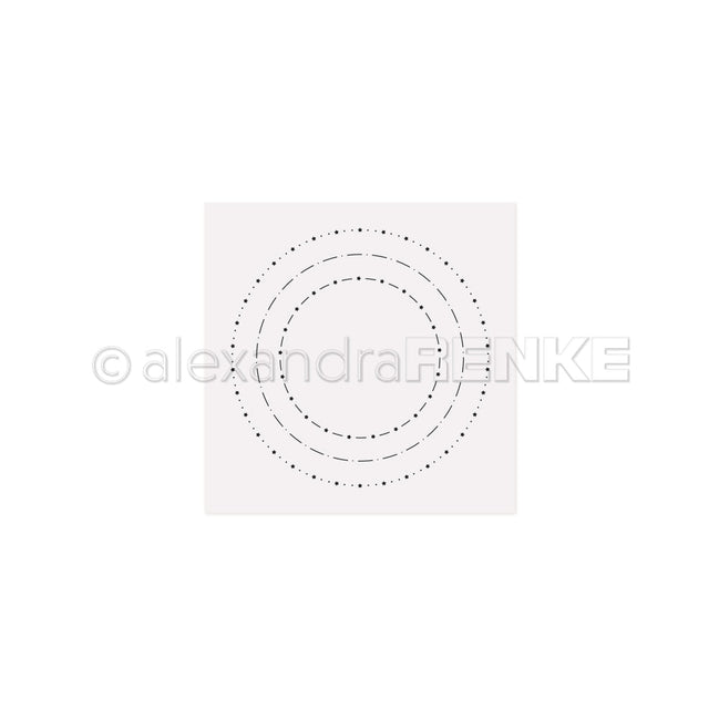 EF-AR-Ba0006 Embossing Folder 'Pattern Circles Star Joy' - A.RENKE