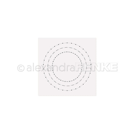 EF-AR-Ba0006 Embossing Folder 'Pattern Circles Star Joy' - A.RENKE