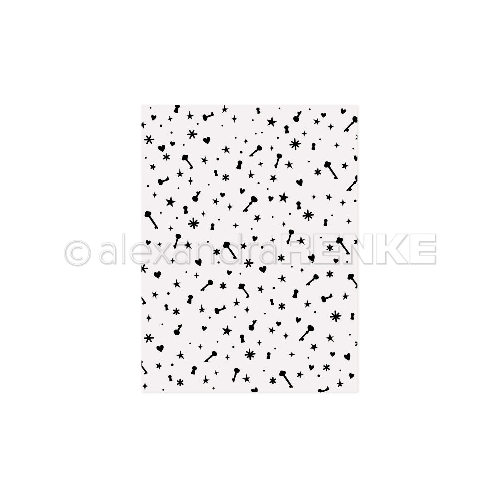 EF-AR-MU0008 Embossing Folder 'Enchanting Key Magic' - A.RENKE