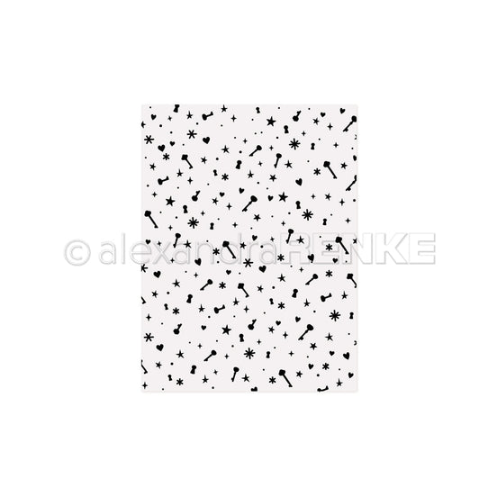 EF-AR-MU0008 Embossing Folder 'Enchanting Key Magic' - A.RENKE