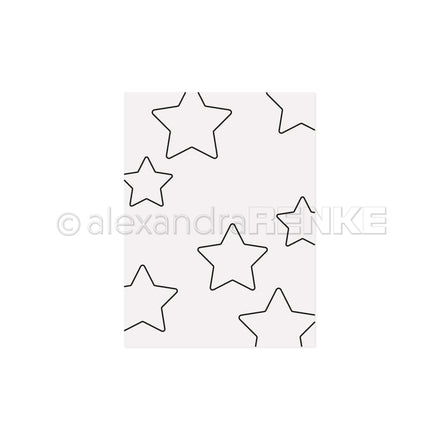 EF-AR-MU0013 Embossing Folder 'Star Outline' - A.RENKE