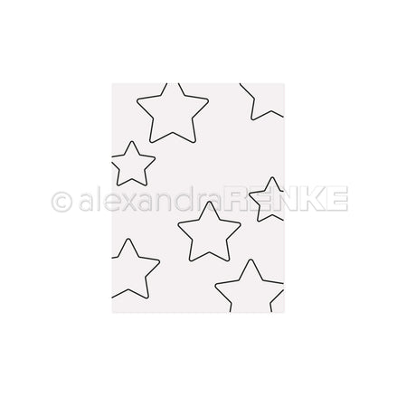 EF-AR-MU0013 Embossing Folder 'Star Outline' - A.RENKE