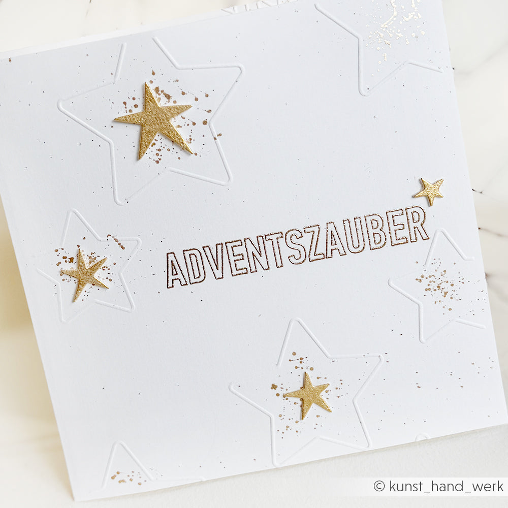 Embossing Folder 'Star Outline'-  EF-AR-MU0013- A.RENKE