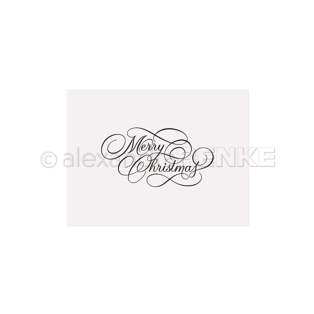 EF-AR-W0023 Embossing Folder 'Typo Merry Christmas' - A.RENKE 