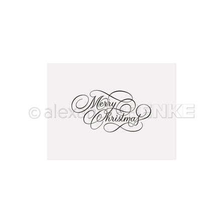 EF-AR-W0023 Embossing Folder 'Typo Merry Christmas' - A.RENKE 