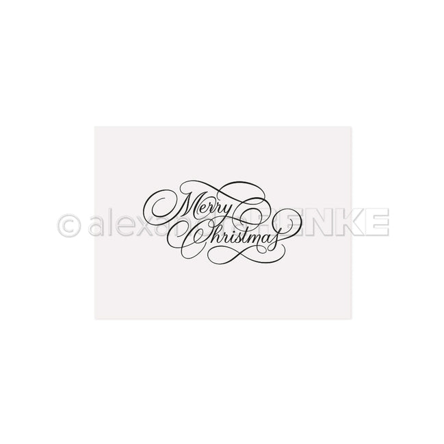 EF-AR-W0023 Embossing Folder 'Typo Merry Christmas' - A.RENKE 
