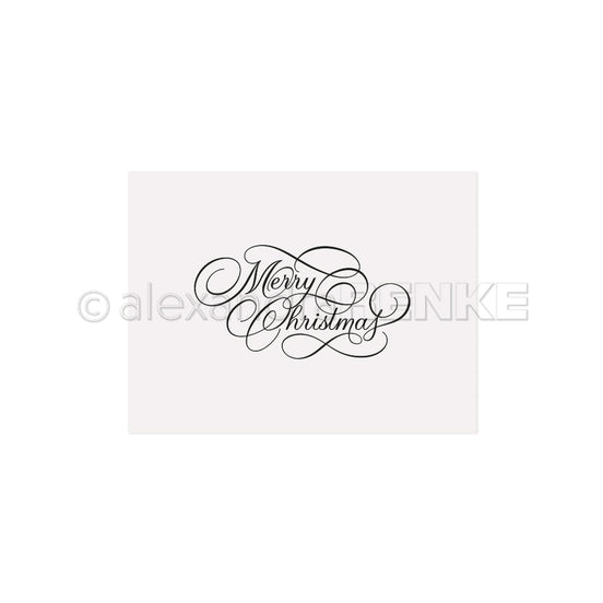 EF-AR-W0023 Embossing Folder 'Typo Merry Christmas'- A.RENKE