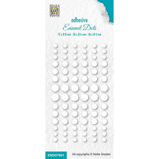 Enamel Dots White - ENDOT001 - Nellie Snellen