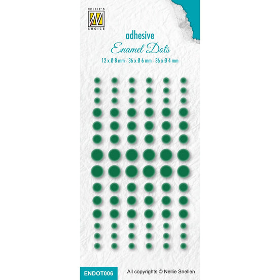 Enamel Dots Green - ENDOT006 - Nellie Snellen 