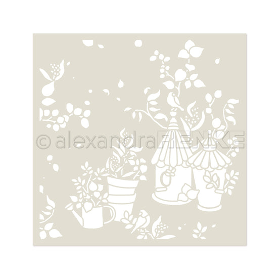 Stencil 'Gartenwirbel'