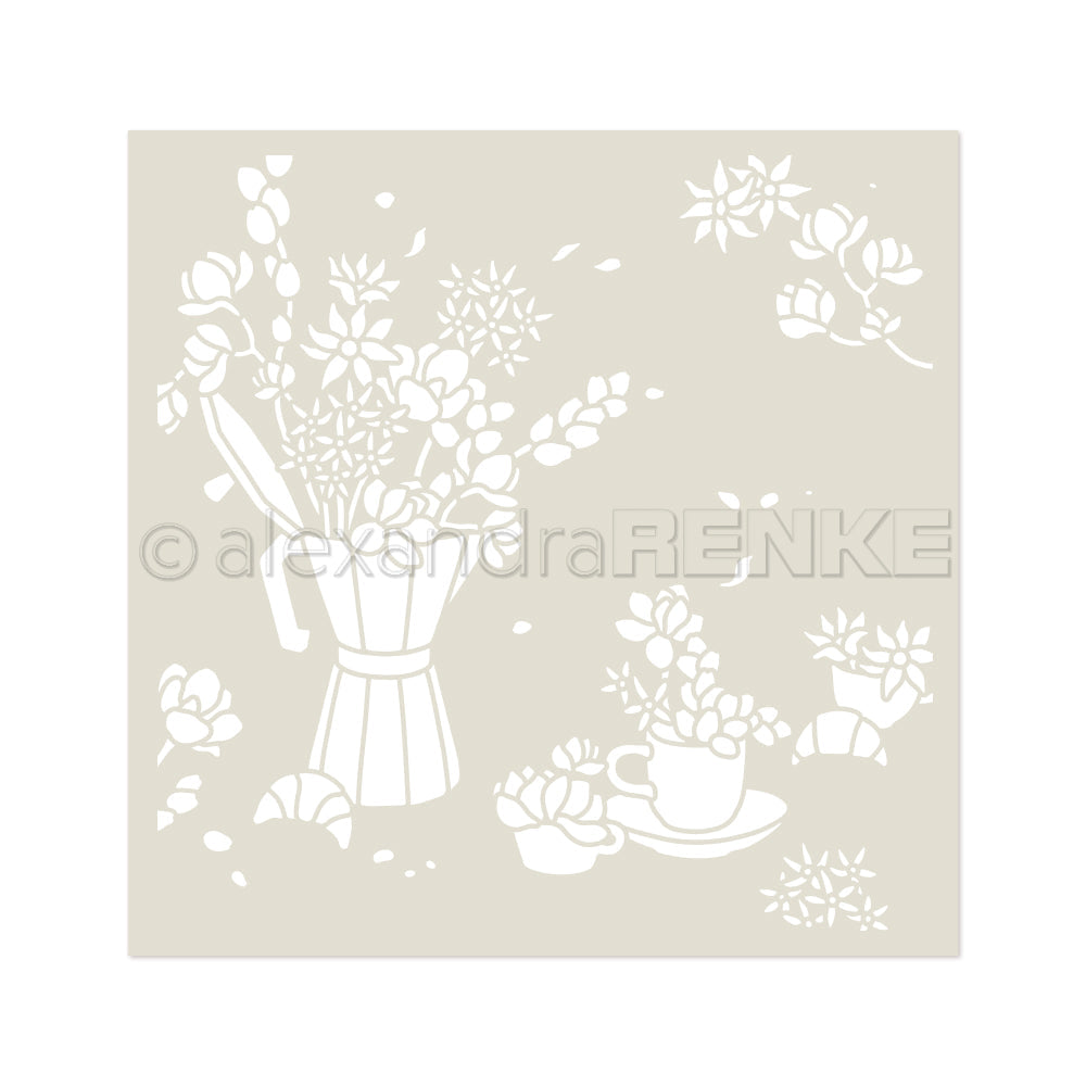Stencil 'Kaffeewirbel'