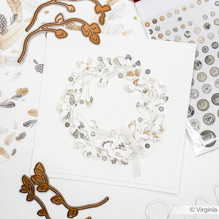 Set Fustelle " Layered Pussy Willow 2"- D-AR-FL0368- A.RENKE