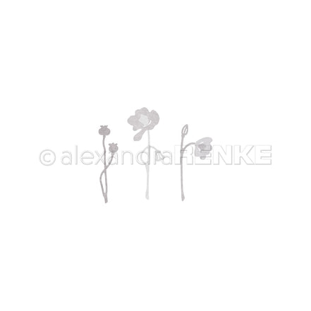 Die set 'Mini Poppies 1' -D-AR-FL0376 - A.RENKE