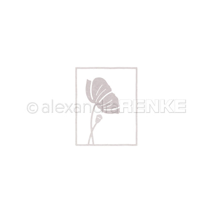 Fustella 'Poppy in a frame' -D-AR-FL0382 - A.RENKE