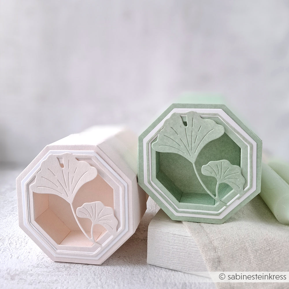 Fustella 'Ginkgo in octagonal frame' -D-AR-FL0392 - A.RENKE