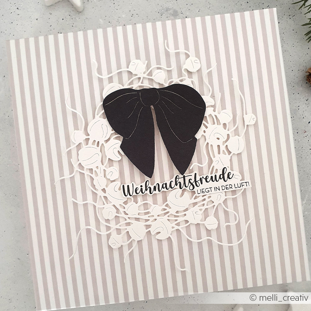 Set Fustelle 'Bell wreath with bow'- D-AR-FL0398- A.RENKE