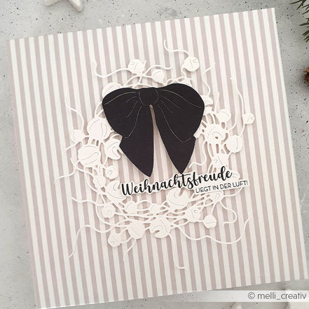 Set Fustelle 'Bell wreath with bow'- D-AR-FL0398- A.RENKE