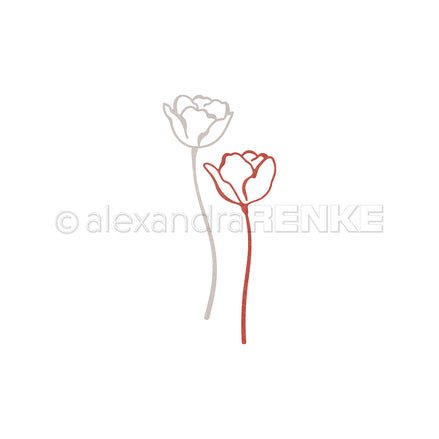 D-AR-FL0410 Set Fustelle 'Lineart Kelchblume Set' - A.RENKE
