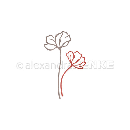 D-AR-FL0412 Set Fustelle 'Lineart Fächerblumen Set' - A.RENKE