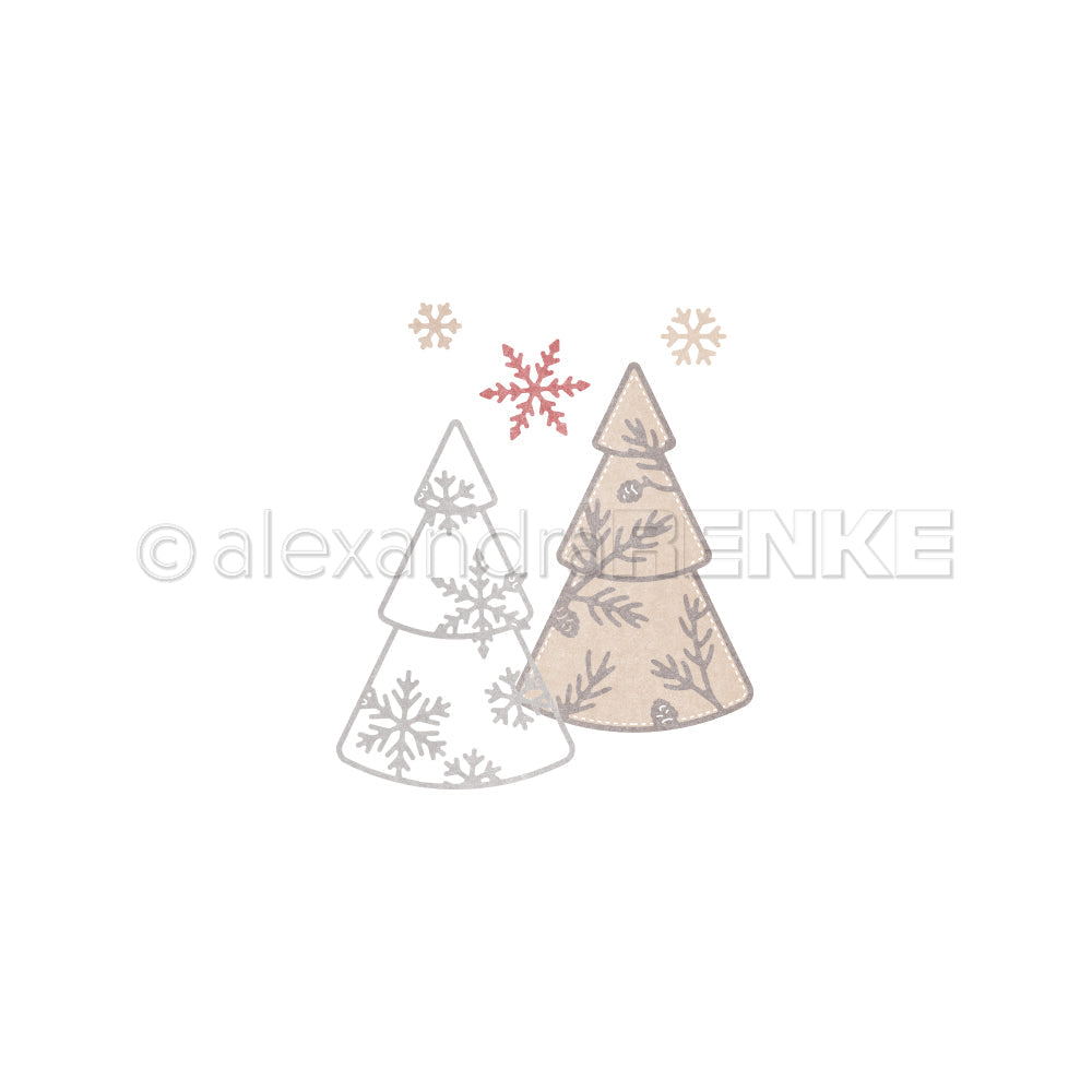 Set Fustelle 'Outline Winter Tannen'