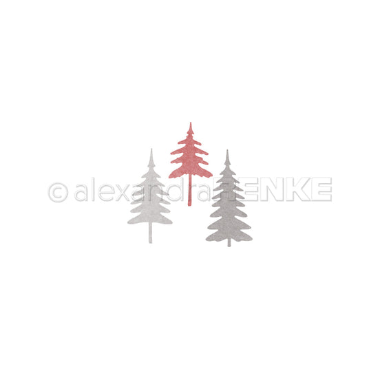 Set Fustelle 'Kleine Tannen Trio 1'