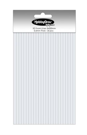 0.5 mm thick double-sided adhesive tape in strips - HGA003 - HOBBY GROSS