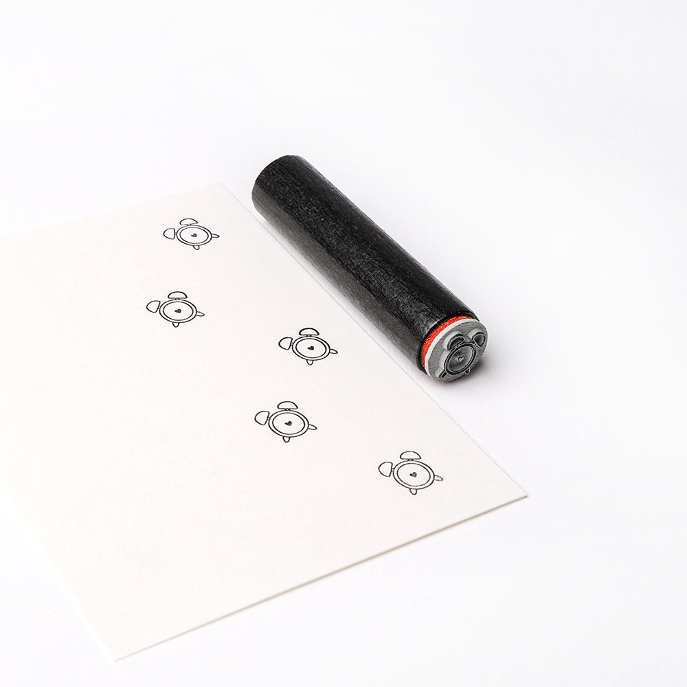 HS-AR-Ba1156 - Mini wooden stamp 'Mini alarm clock' - A.RENKE