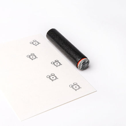 HS-AR-Ba1156 - Mini wooden stamp 'Mini alarm clock' - A.RENKE