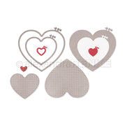 Set Fustelle 'Hearts embroidery frame set' - D-AR-Hz0024 - A. RENKE