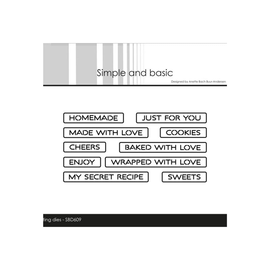 SBD609 Set Fustelle "All in one Plate - Homemade" - Simple and Basic