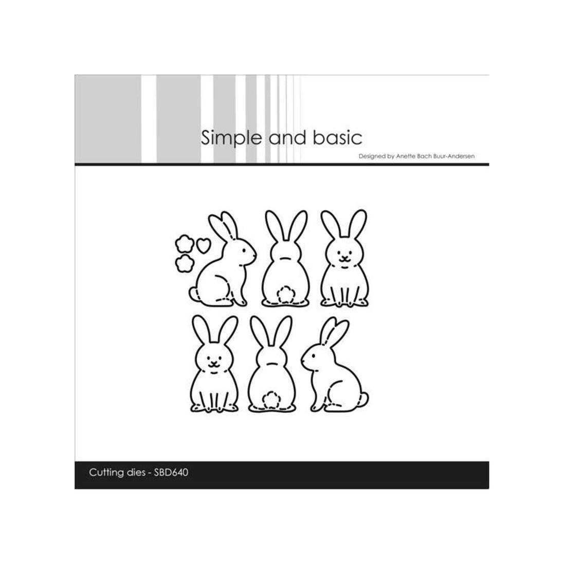 SBD640 Set Fustelle "Easter bunnies" - Simple and Basic
