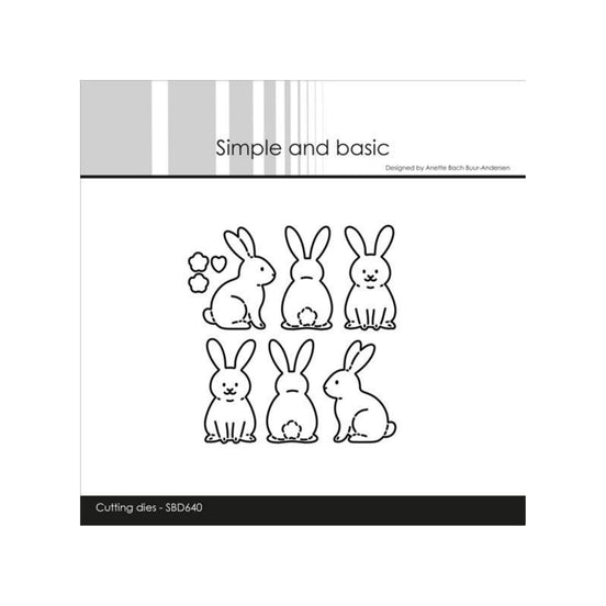 SBD640 Set Fustelle "Easter bunnies" - Simple and Basic