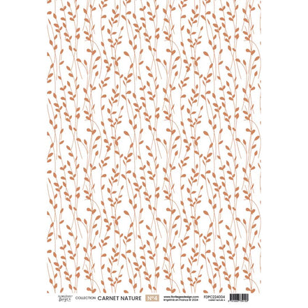 Set vellum "CARNET NATURE "  FDPC224005 - FLORILEGES DESIGN