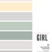PAPER PACK COLOR PALETTE - HELLO SWEET GIRL 6X12