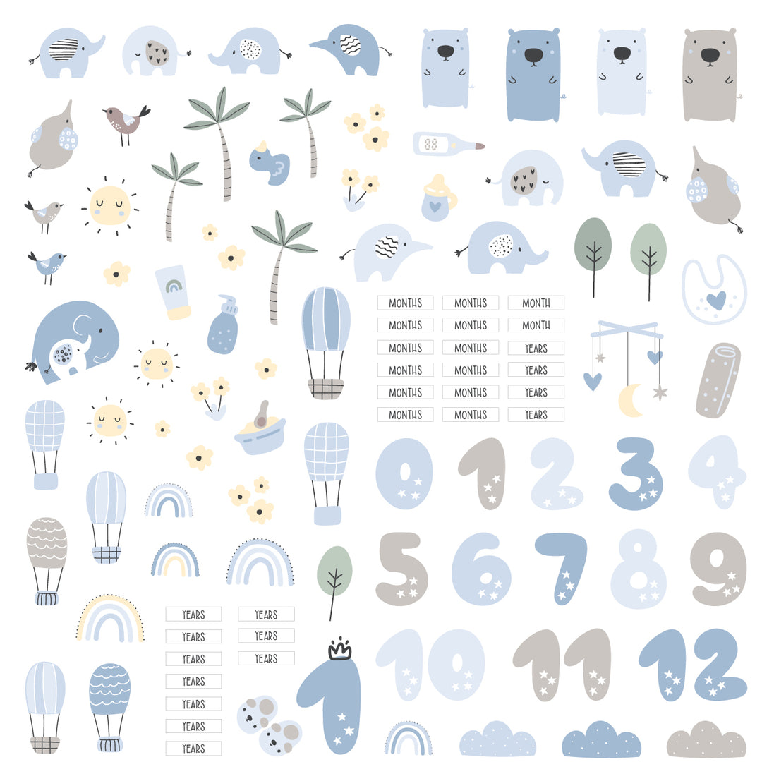 SET DIE CUT - HELLO SWEET BOY - MSDC 024 - MODASCRAP