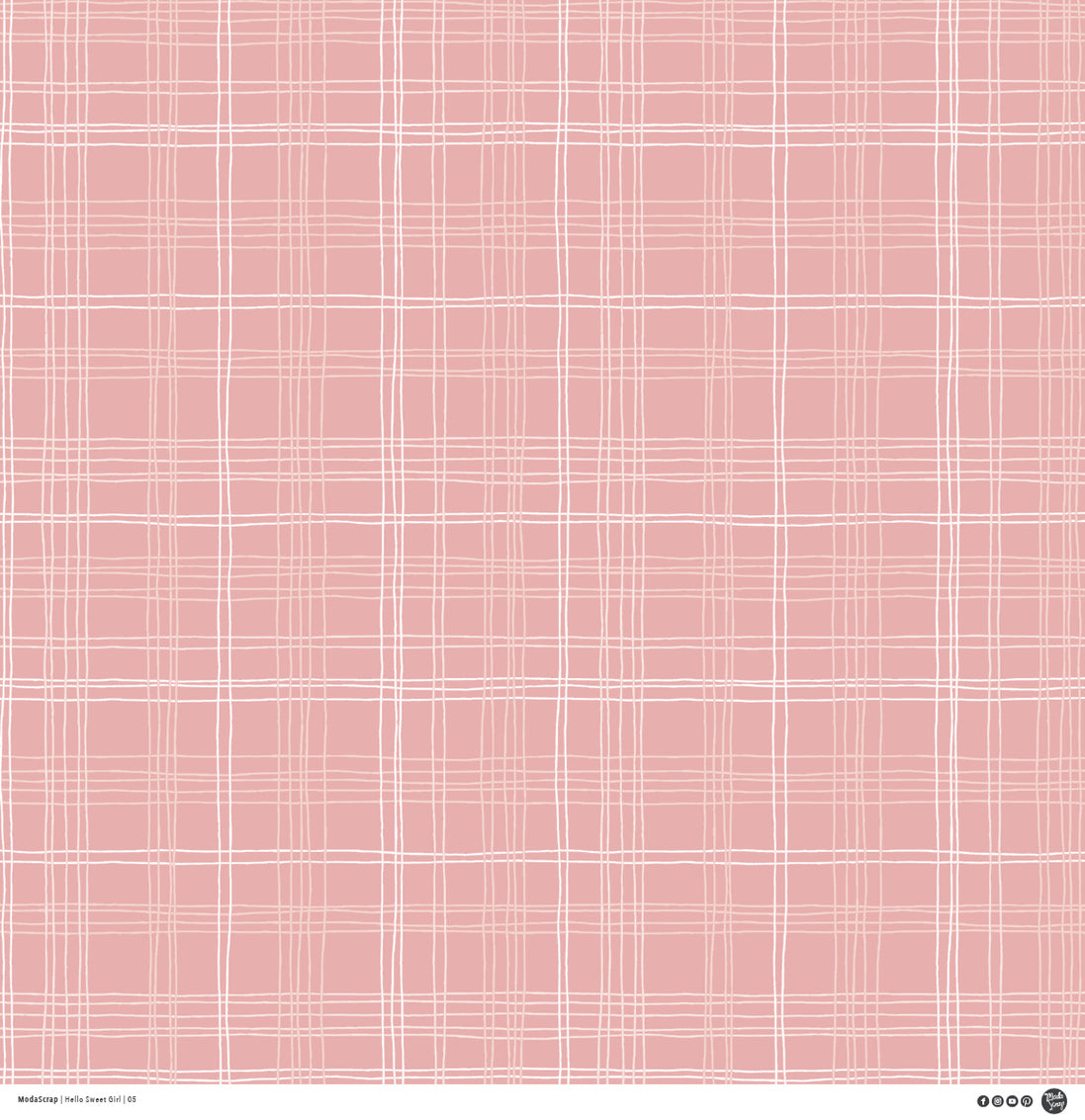 PAPER PACK "HELLO SWEET GIRL"  12X12"- HSGPP12 - MODASCRAP