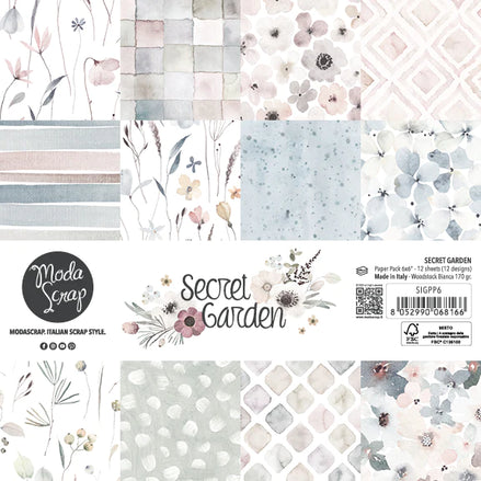 PAPER PACK SECRET GARDEN 6X6"