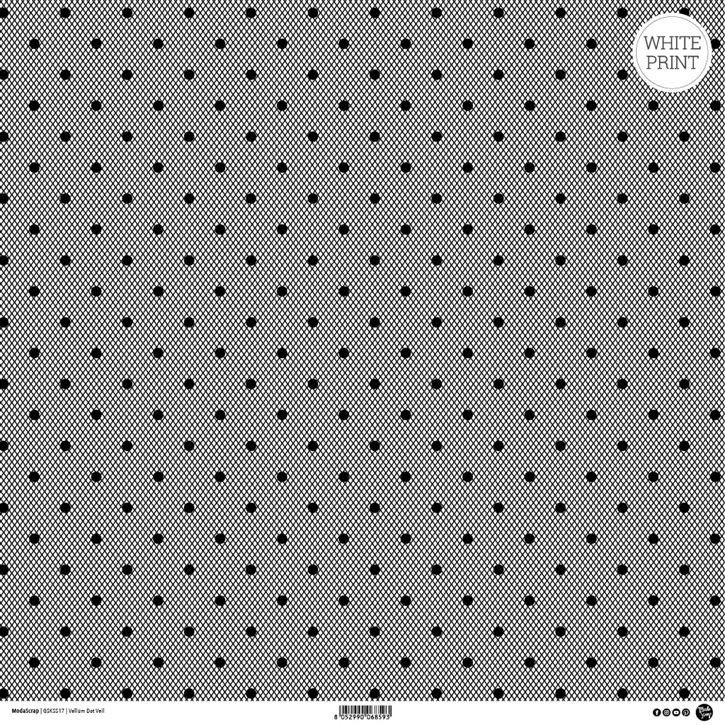 Foglio VELLUM "DOT VEIL" - GSKSS17  - MODASCRAP