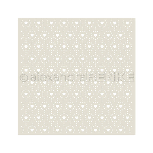 Stencil 'Hearts & Points pattern ' - ST-AR-Mu0054- A.RENKE