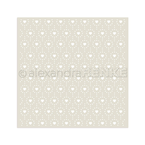 Stencil 'Hearts & Points pattern ' - ST-AR-Mu0054- A.RENKE