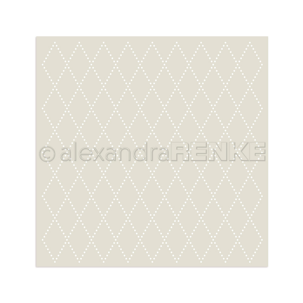 Stencil 'Diamonds of dots' - ST-AR-mu0057- A.RENKE