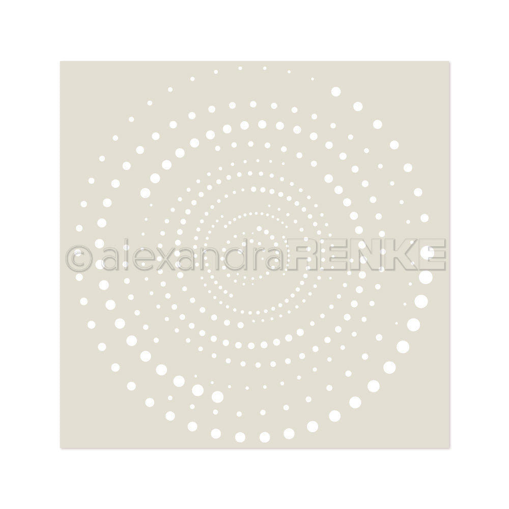 Stencil 'Dot Swirl Square'- ST-AR-Mu0071- A.RENKE