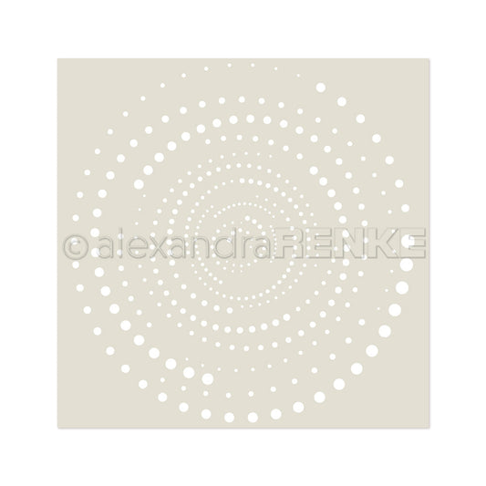 Stencil 'Dot Swirl Square'- ST-AR-Mu0071- A.RENKE